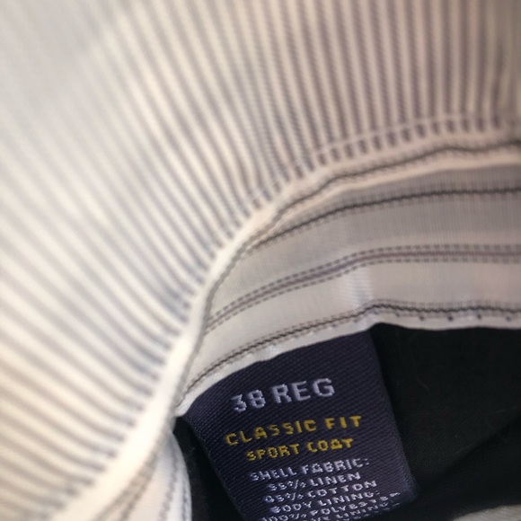 New Linen Classic Fit Stafford sport coat, 38R - Picture 4 of 4